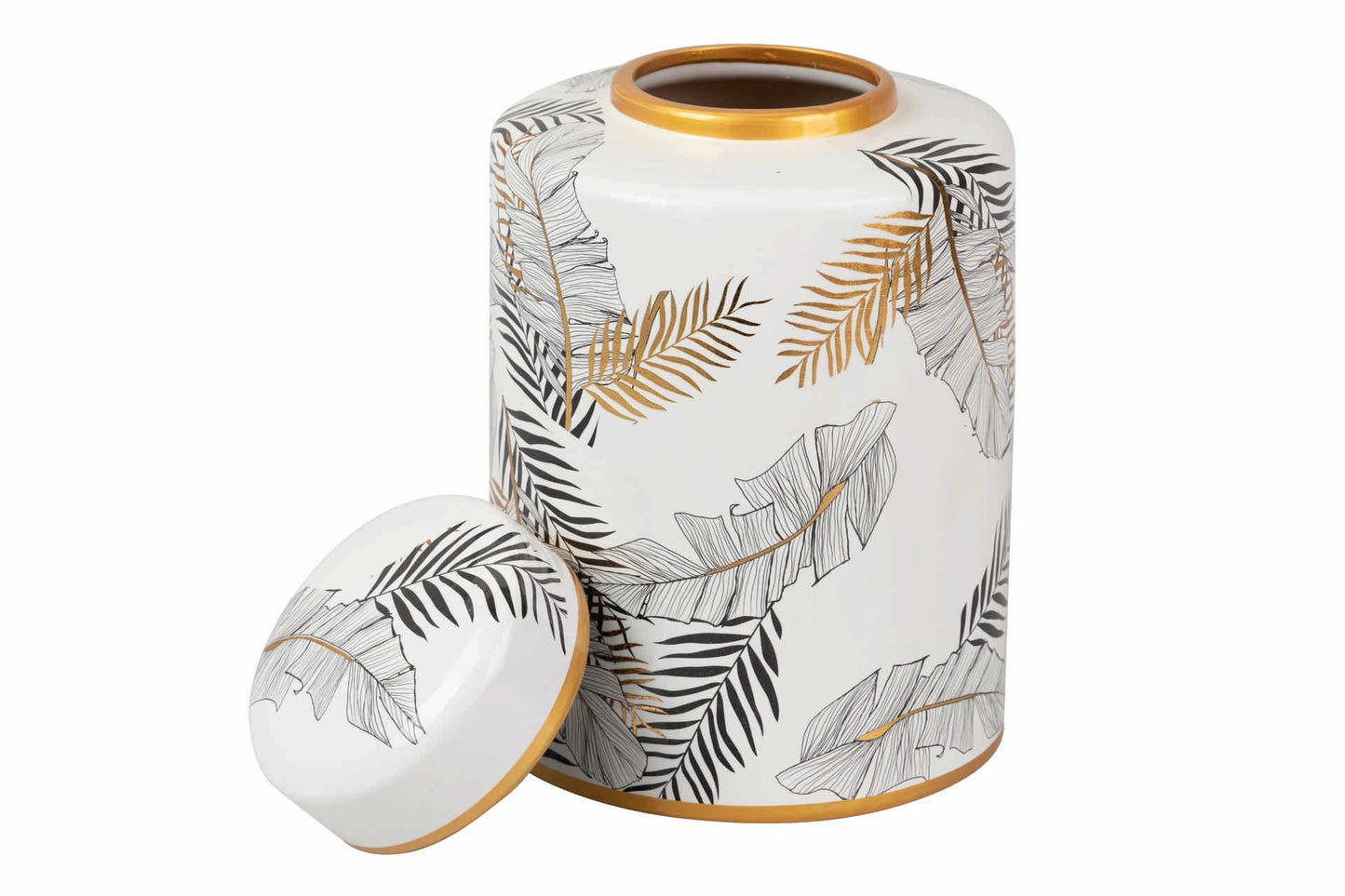 Vaso in ceramica decorato 17x17x28 GARPE WINGS