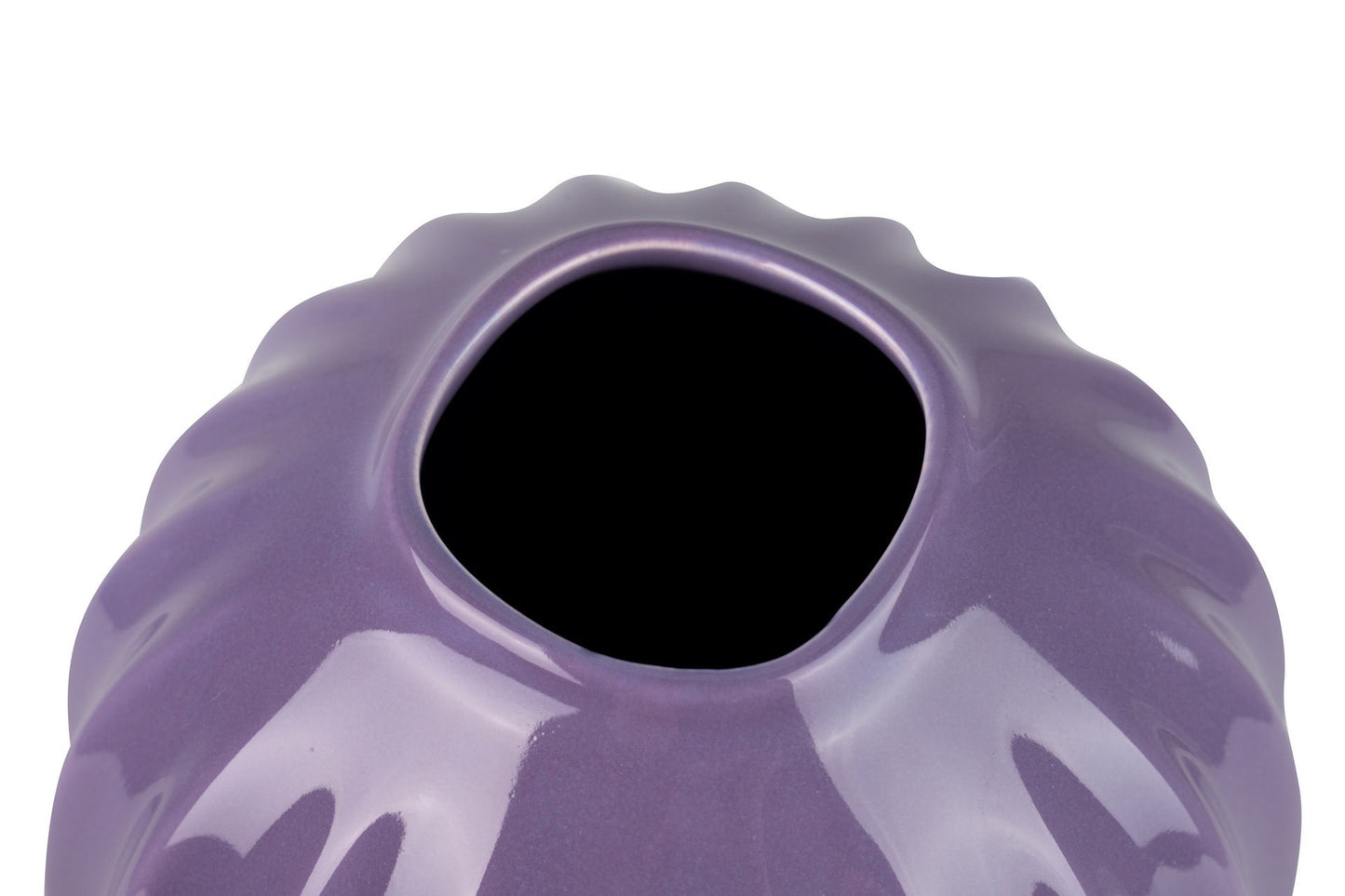 Vaso in ceramica colorata 17x17x30 GARPE CERAMIC viola