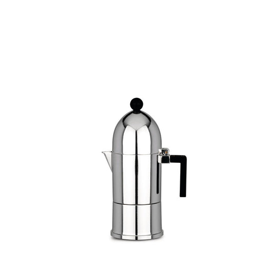 Caffettiera 3 tazze ALESSI CUPOLA NERA A9095/3 B