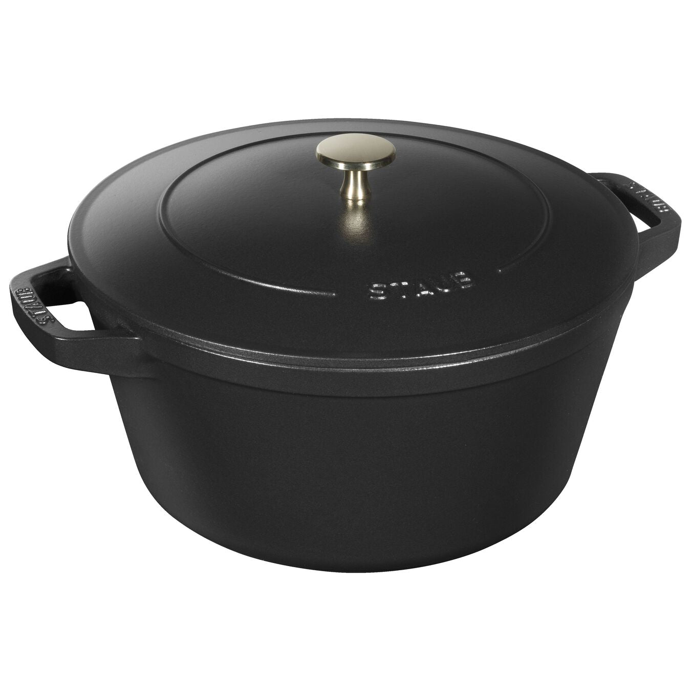 Set 2 cocotte in Ghisa con coperchio 24 cm STAUB NERO