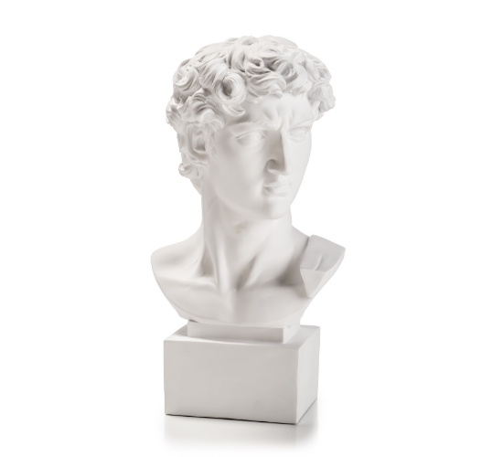 Busto bianco 35 cm DAVID LAMART